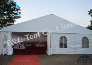 Lightweight Wedding Event Tents Sound Insulation With White Top Roof PVC Fabric