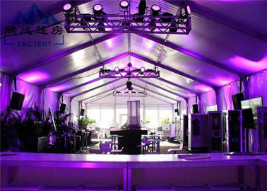 Clear Span Transparent Outdoor Event Tent , Aluminum Frame Large Tents For Weddings