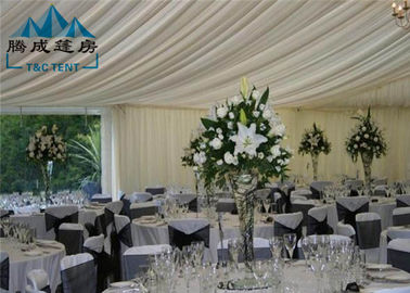 1000 Seater Wedding Event Tents With White PVC Walling 7.2M Ridge Height