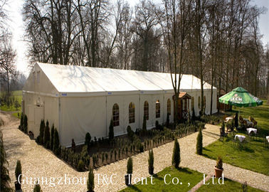 Luxury Rust Proof Wedding Party Tent Easy Maintenance With White PVC Coat Fabric
