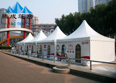 Aluminum Frame Pagoda Canopy Tent 5x5M 6x6M With Double PVC Coated Polyester Textile