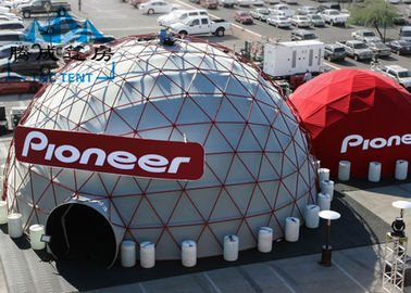 High Strength Double Pvc-Coated Polyester Textile Dome Shade Tent For Large Scale Exhibitions