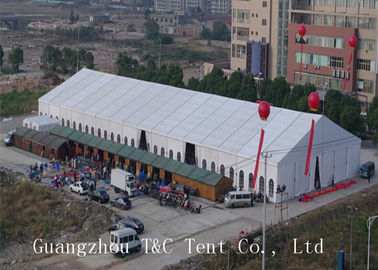 A Shaped Large Outdoor Tent For Inner Events , White Color Sun Shade Tent