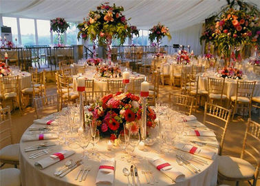 Luxury Big Outdoor Wedding Event Tents For 300 People Tear Resistant