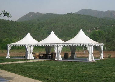 Self-Cleaning Pagoda Shade Shelter Canopy / Arch Pagoda Tent With Half Wall