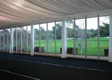 Heavy Duty Waterproof Pvc Fabric Pole Strech Tents / Event Marquee Tent For 5 + Person