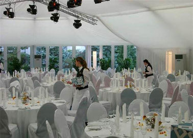 Aluminum Alloy PVC Or Glass Wall Wedding Marquee Party Tent TUV SGS BV