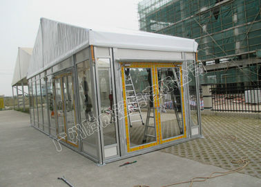 PVC Roof Cover And Glass Wall Tent Classic Luxury Kenya Tent With Party Decorations