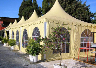 6x6m Chinese Hat Gazebo Aluminum Pvc Pogoda Tent With Clear Span For Outdoor Event