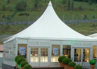 Luxury Manual Decorated PVC Garden Wedding High Peak Pagoda Canopy Tent For Event
