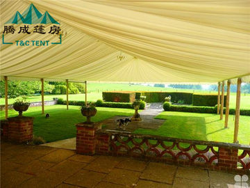 15x20m White PVC Outdoor Waterproof Canopy Tent Can Fire Retardant With Windows