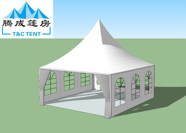 High Capacity Light Weight Aluminum Frame Waterproof Canopy Tent For Party With White And Glass Windows