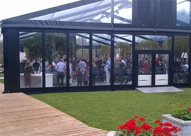 High Reinforced Aluminum Outdoor Wedding Tents With Sidewalls Glass Cover 20x20m