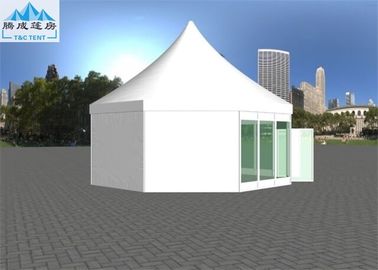 Commercial Enclosed Multiside Canopy party Tent With 850g/sqm White Fabric Top Cover