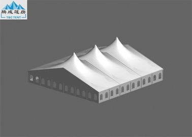 Multiple Spires A Shaped Marquee Party Tent 30x30m UV Resistant With Transparent Clear Windows