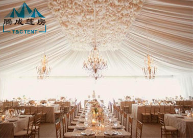 Color Printed Commercial Party Tents Flame Retardant For 2000 Guests