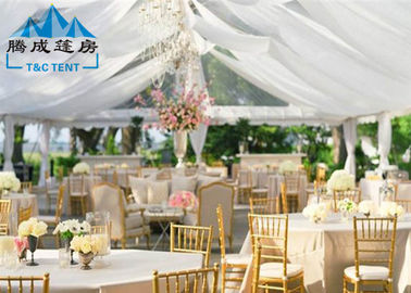 1000 Seater Wedding Event Tents With White PVC Walling 7.2M Ridge Height