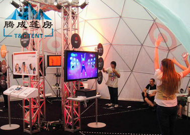 Color Printed Dome Shade Tent , Geodesic Dome House For Exhibition