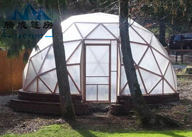 UV Resistant Geodesic Dome Tent With Double PVC Coated Polyester Textile