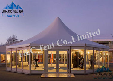 UV Resistant Large Tents For Outdoor Events Transparent Cover Aluminum Frame