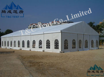 Easy Set Up Wedding Event Tents With 75KG / SQM Snow Load Cement Ground