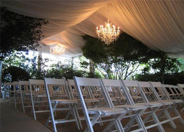 30x50m Double Coated PVC White Clear Roof Wedding Tent For Party SGS