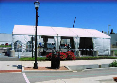 Simple White Fire Retardant Wall Outside Tent For Wedding Ceremony