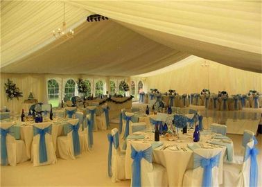 White PVC Canopy Wedding Event Tents 20x30m Aluminum Alloy Clear Span Marquee