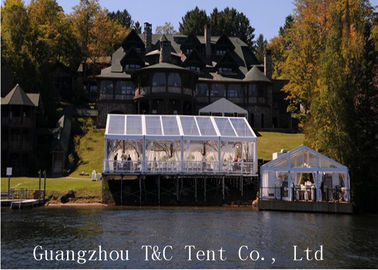 Restaurant Or Garden 20x40 Party Tent , Clear Outdoor Event Tent With Transparent PVC Roof