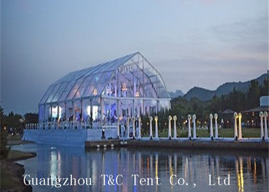 Restaurant Or Garden 20x40 Party Tent , Clear Outdoor Event Tent With Transparent PVC Roof