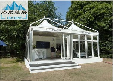 Portable Durable 5X5M Backyard Pagoda Tent With PVC Fabric Covers Flame Retardant