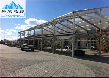 Aluminum Frame Double Decker Outdoor Party Tent Structure With Glass And ABS Wall