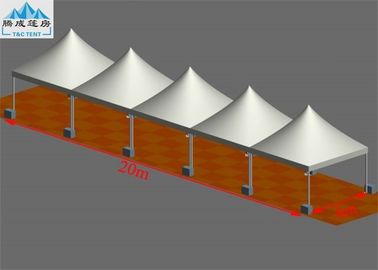 White Roof Large Warehouse Tent , Aluminum Frame Colorful PVC Wall Pagoda Gazebo Tent For Festival