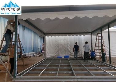 5x6M White PVC Roof Hotel Marquee Party Tent With Glass Wall And Door